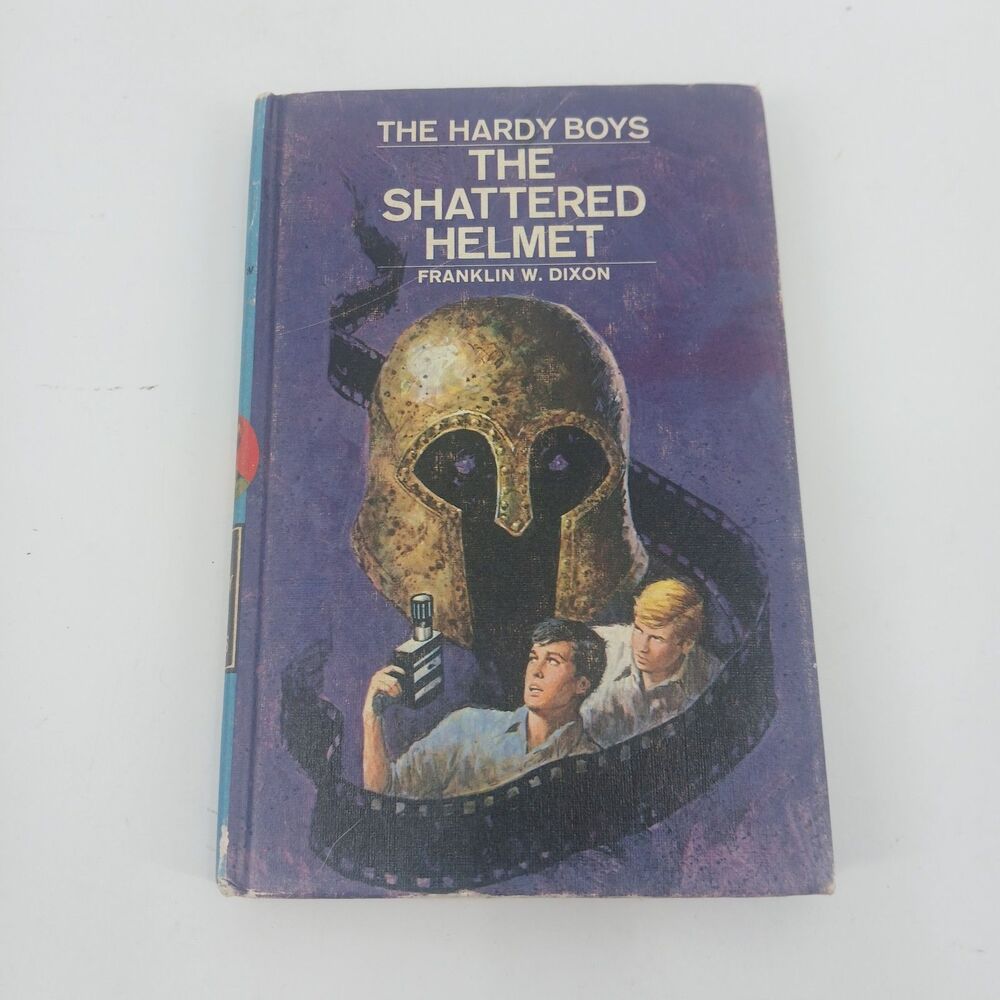 Vintage The Hardy Boys The Shattered Helmet #52 Franklin W Dixon Hardcover Book